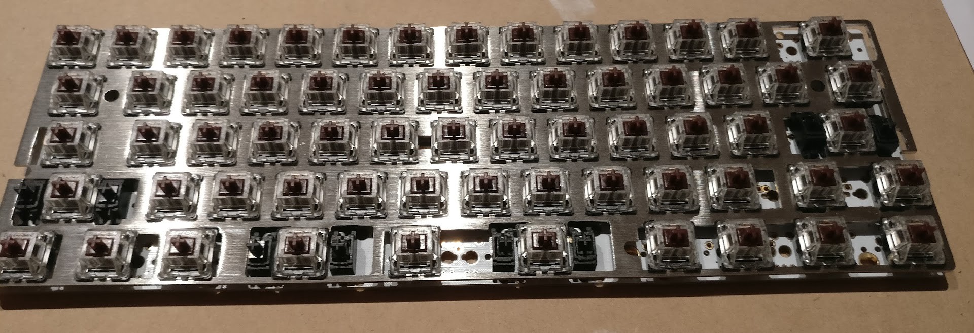 All the switches soldered in